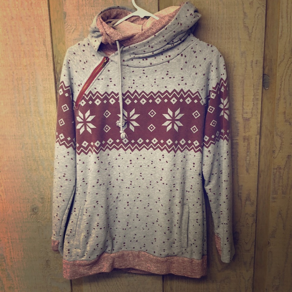 Snowflake double hoodie